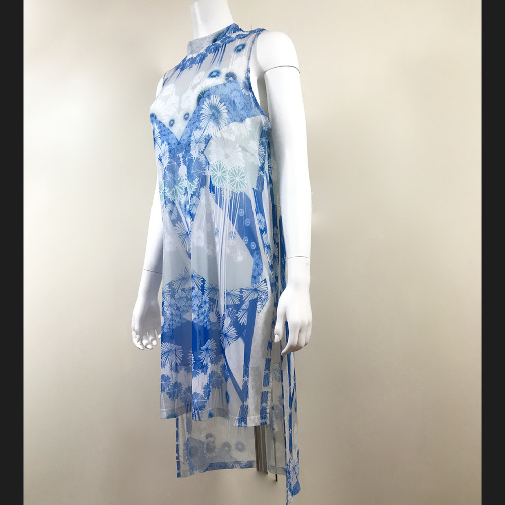BEBE Mesh High Low tunic cover up
